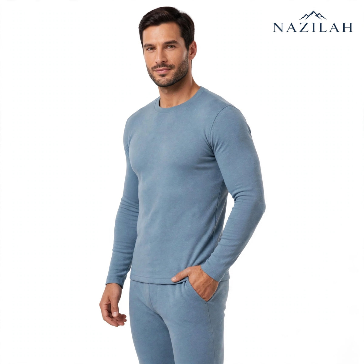 Nazilah Men’s Fleece Thermal Innerwear Suit