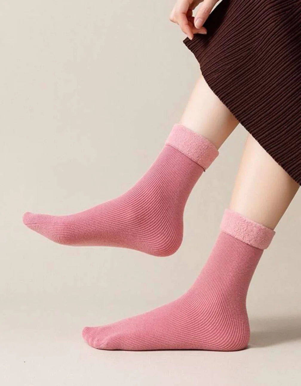 Women’s Premium Fleece Winter Socks | Free Size | Pack of 4