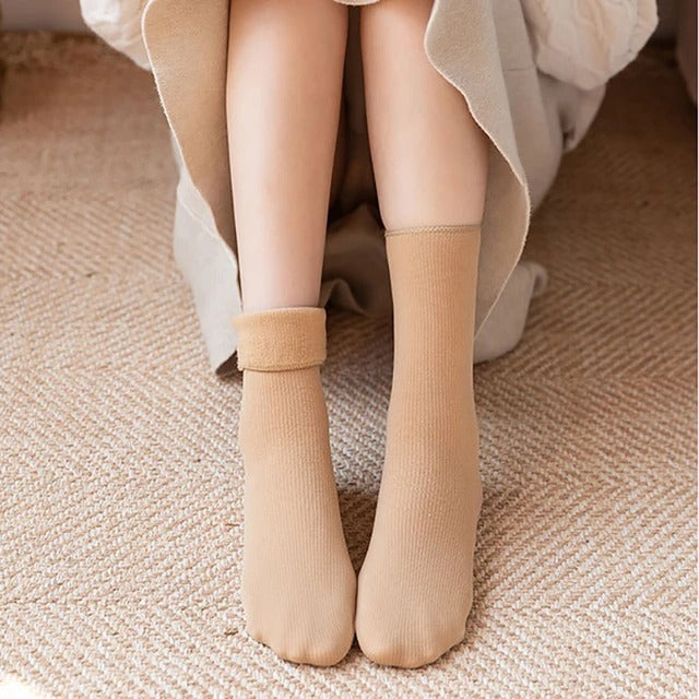 Women’s Premium Fleece Winter Socks | Free Size | Pack of 4