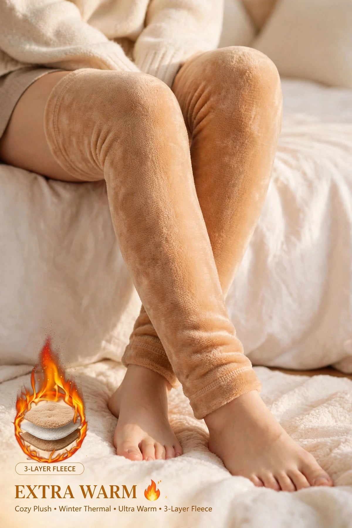 Velvet Thermal Knee Warmer