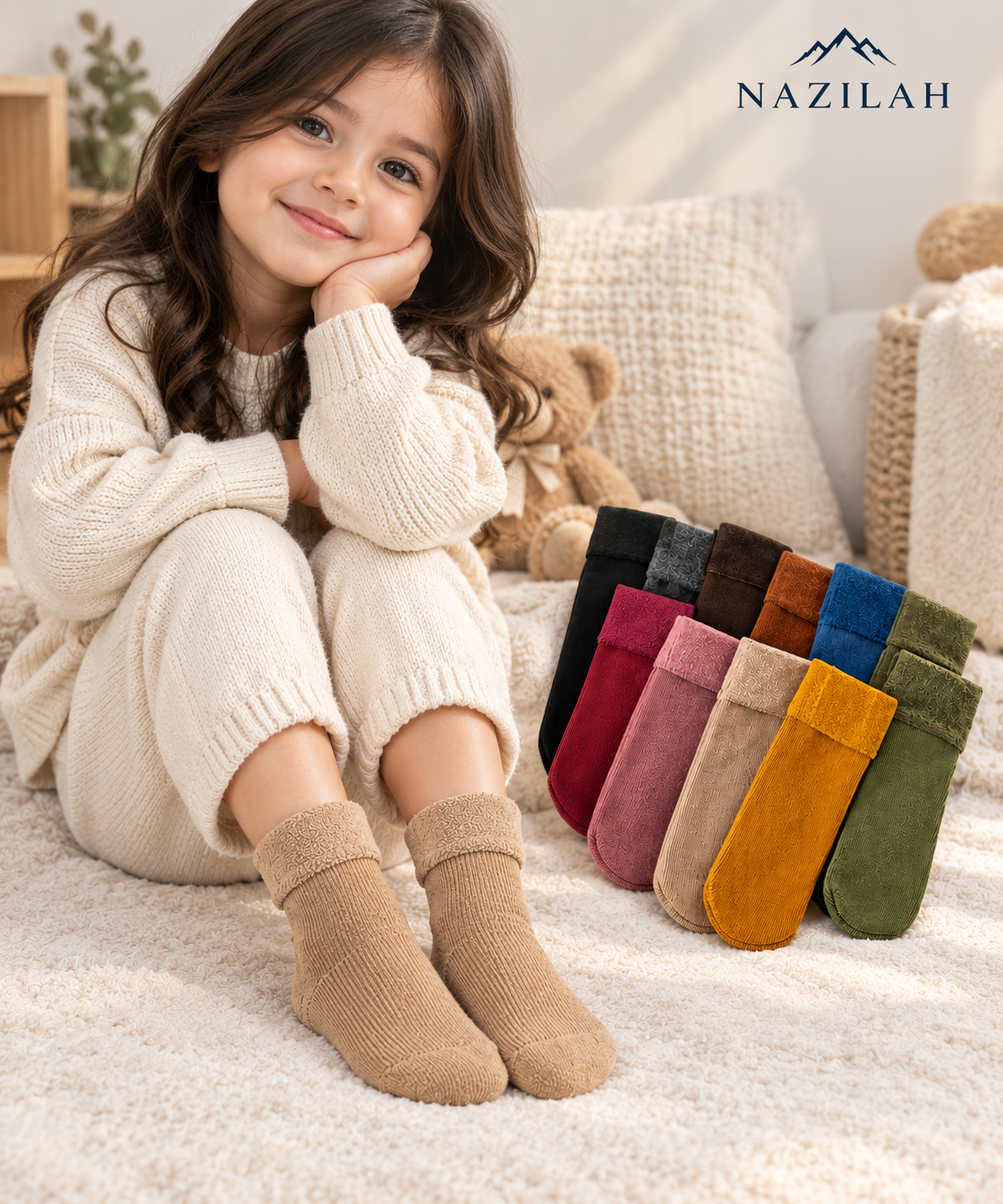 Kids’ Winter Fleece Socks | Pack of 4
