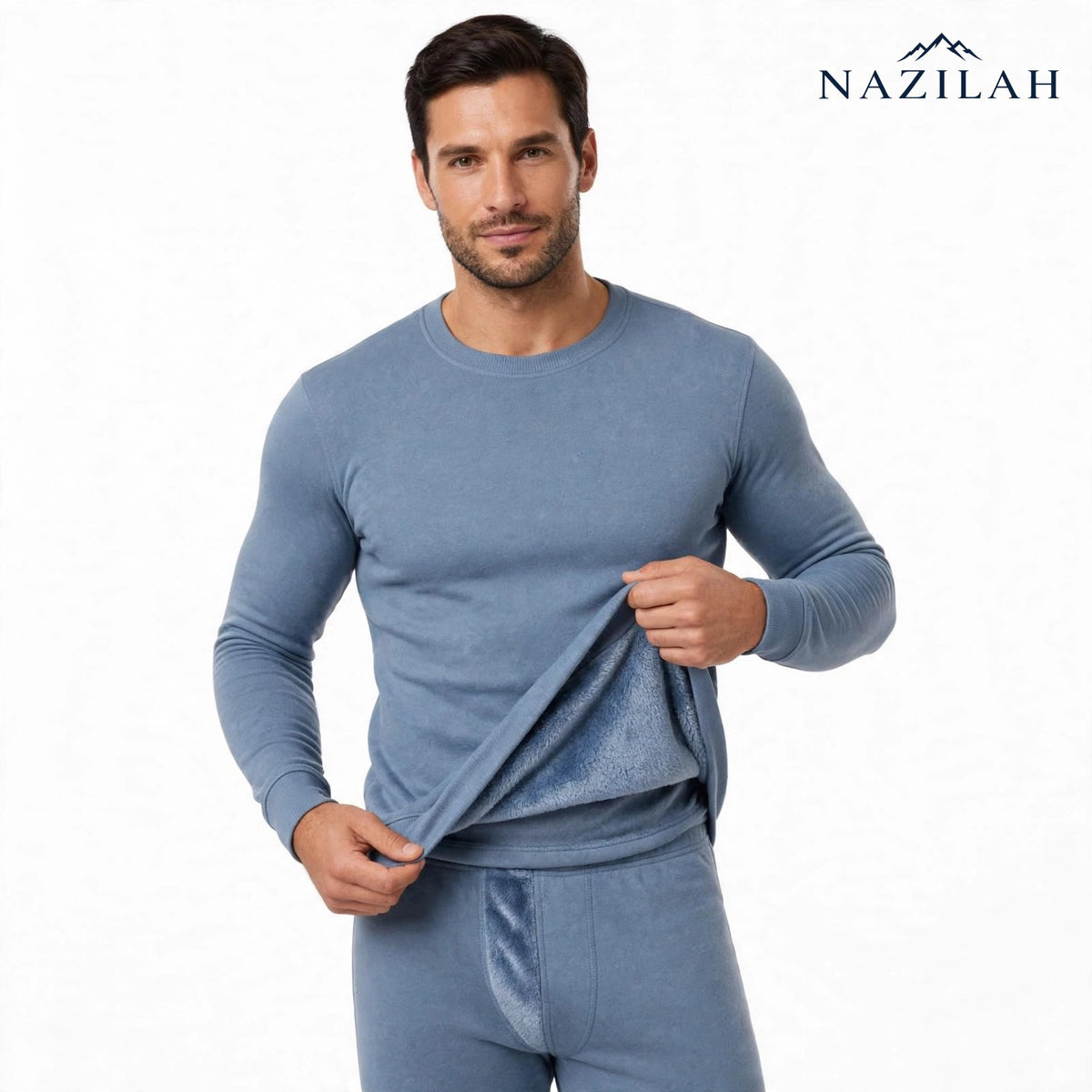 Nazilah Men’s Fleece Thermal Innerwear Suit