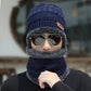 Velvet Winter Beanie Cap & Neck Warmer Set