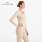 Women’s Acrylic Thermal Wear Full Suit- Deep Neck