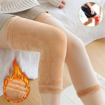 Velvet Thermal Knee Warmer-Black