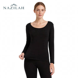Women’s Acrylic Thermal Wear Full Suit- Deep Neck