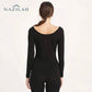 Women’s Acrylic Thermal Wear Full Suit- Deep Neck
