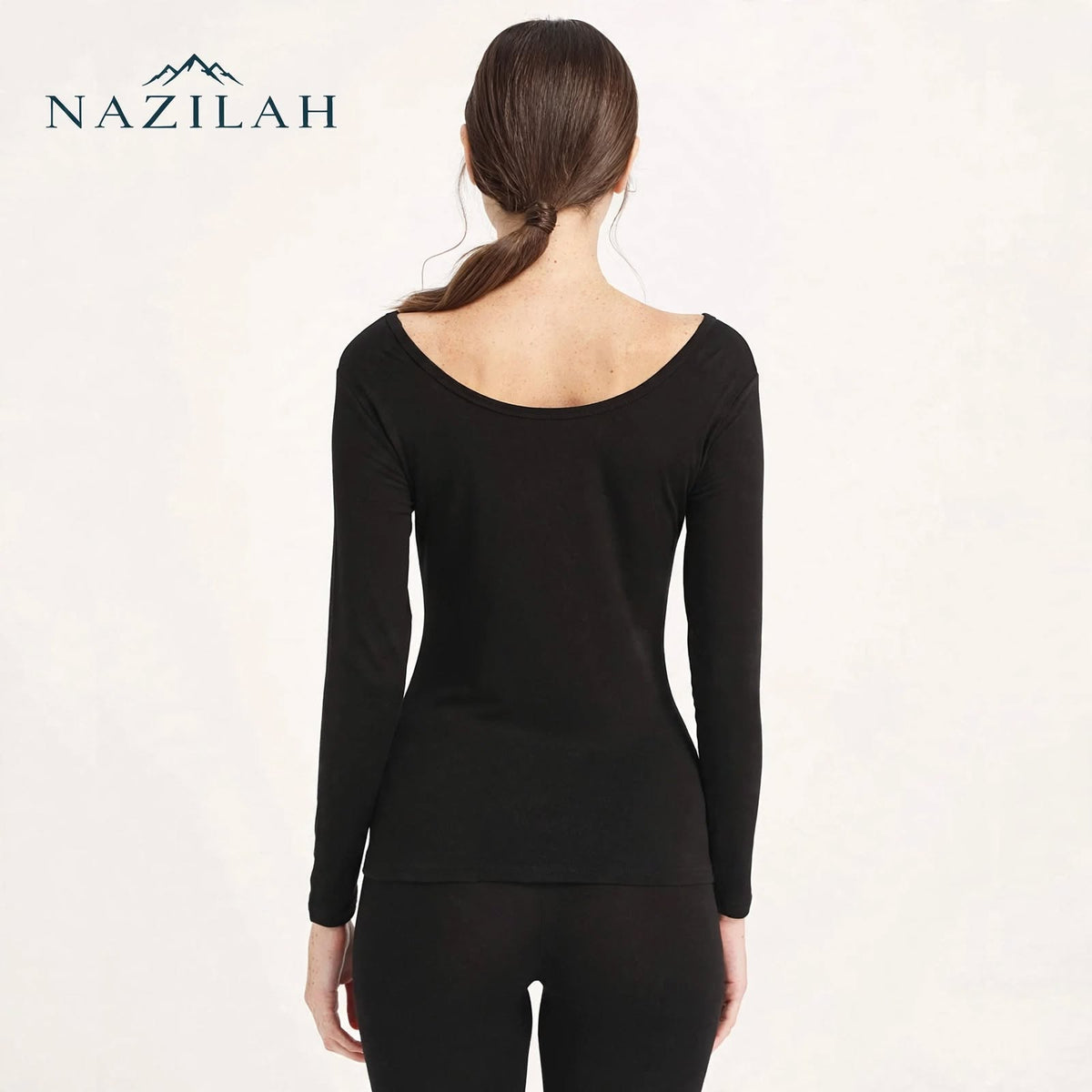 Women’s Acrylic Thermal Wear Full Suit- Deep Neck