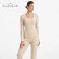 Women’s Acrylic Thermal Wear Full Suit- Deep Neck