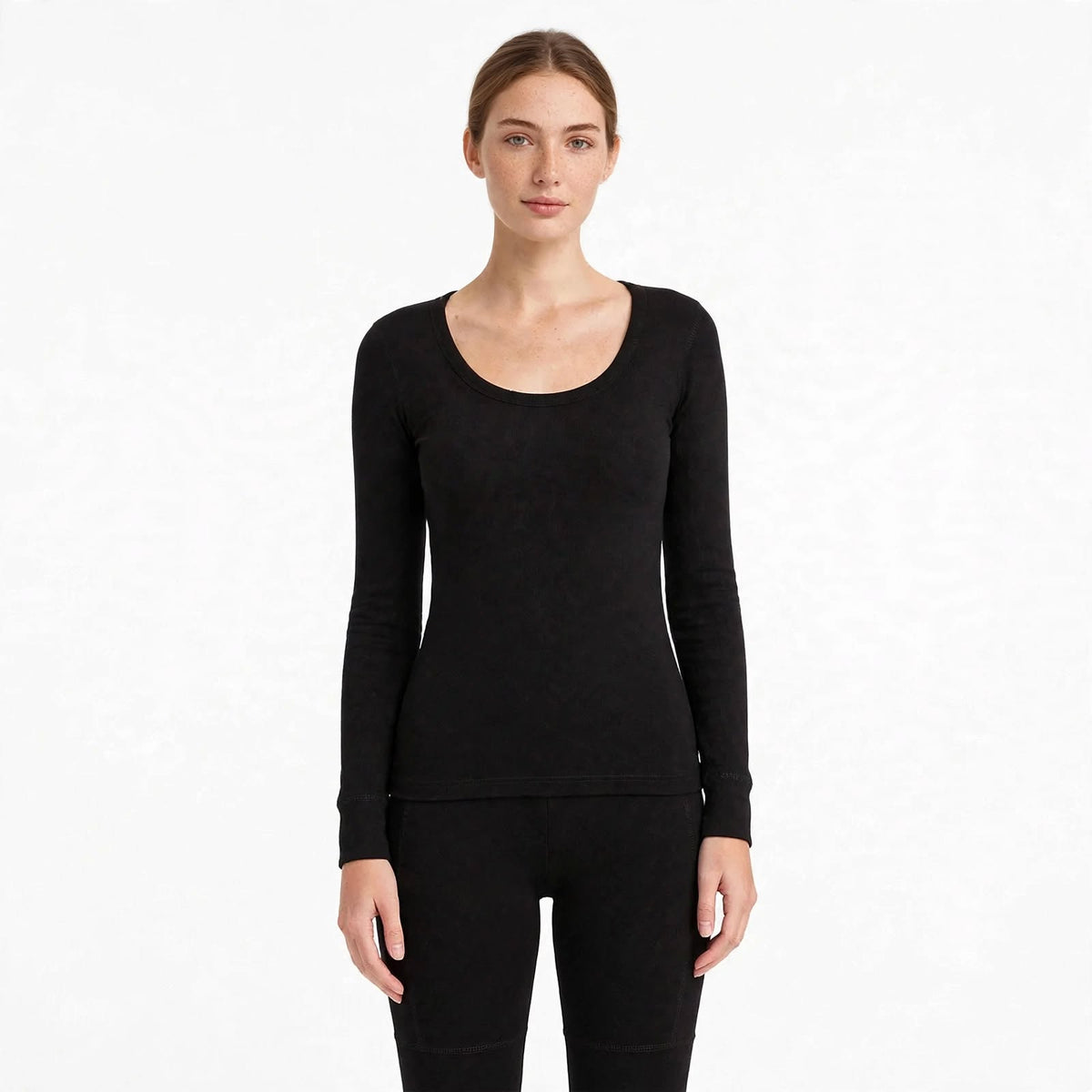 Women’s Acrylic Thermal Wear Full Suit- Deep Neck